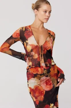 RESA Aliyah Mesh Top In Muse Shop