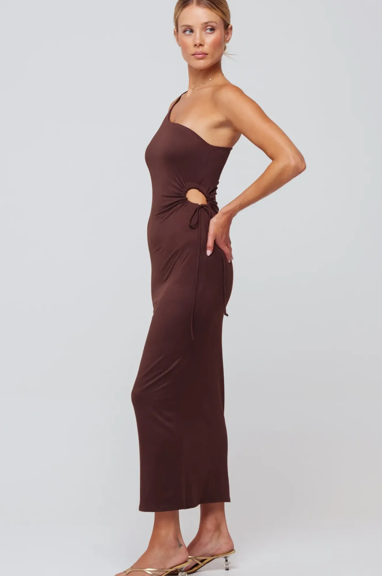 RESA Caley Dress In Chocolate Hot