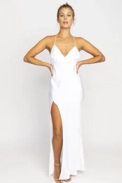 RESA Camille Slip Dress In White Shop