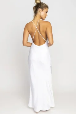 RESA Camille Slip Dress In White Shop