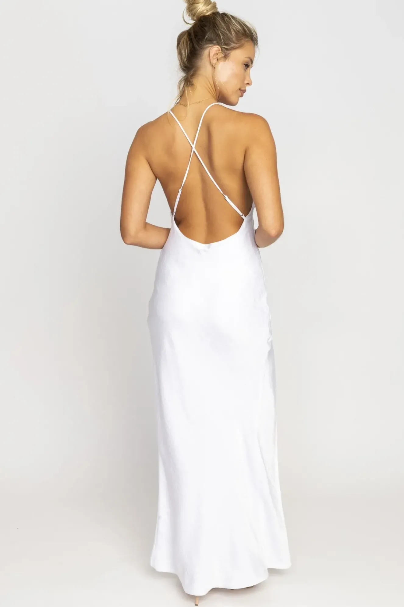 RESA Camille Slip Dress In White Shop