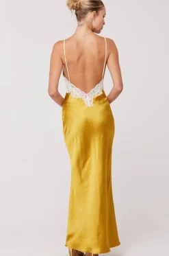 RESA Celine Dress In Gold Outlet