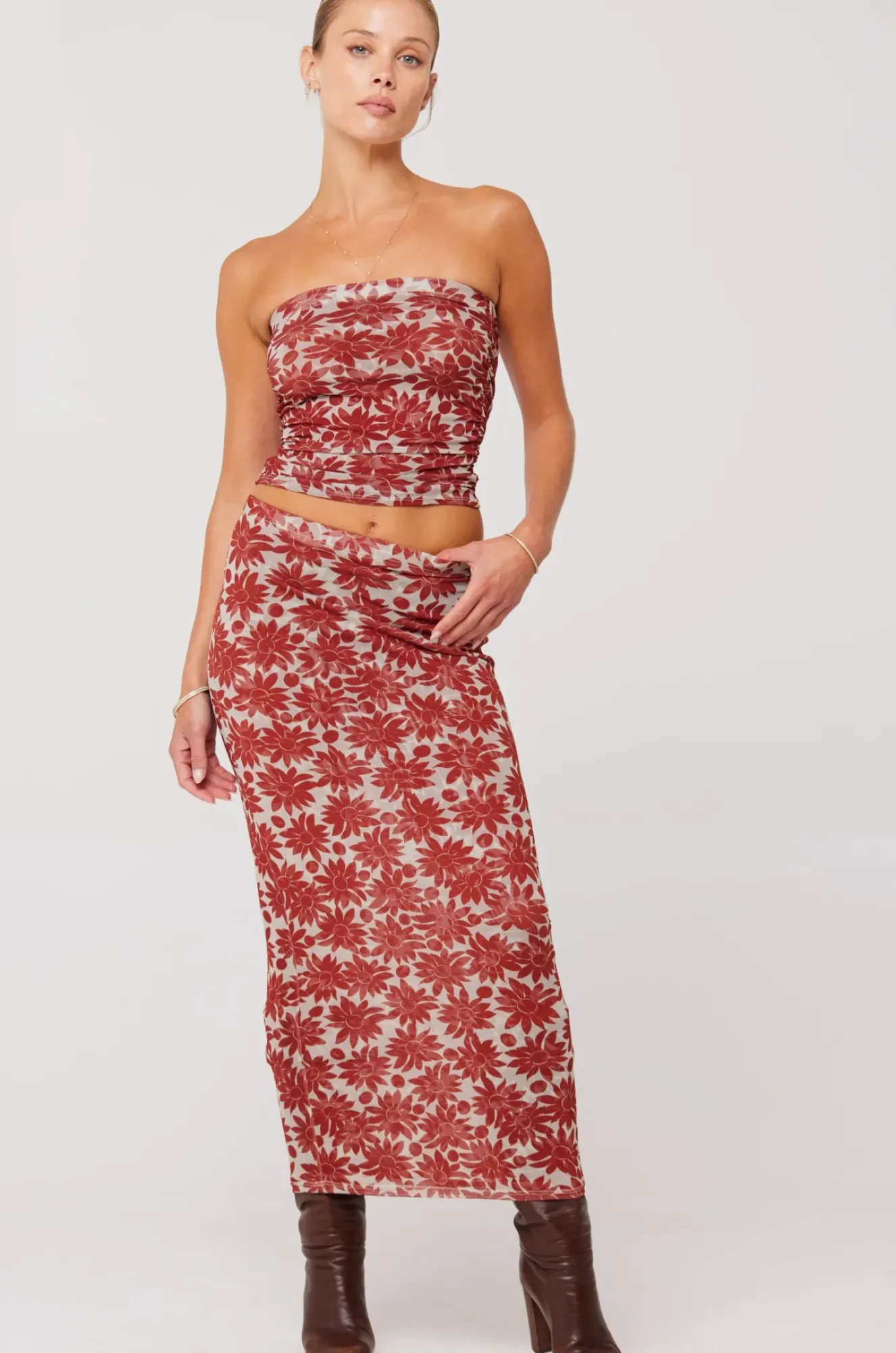 RESA Clyde Mesh Skirt In Dolce Fashion