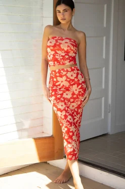 RESA Clyde Mesh Skirt In Frida Fashion