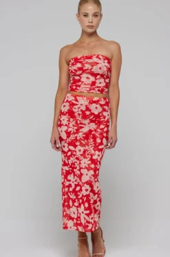 RESA Clyde Mesh Skirt In Frida Fashion