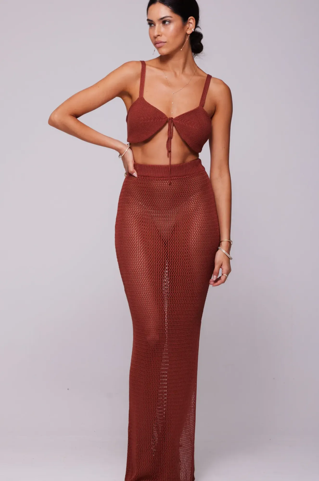 RESA Kori Skirt In Brick Clearance