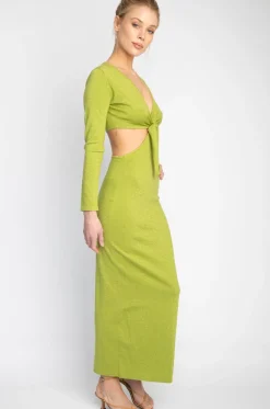 RESA Noelle Maxi In Lime Cheap