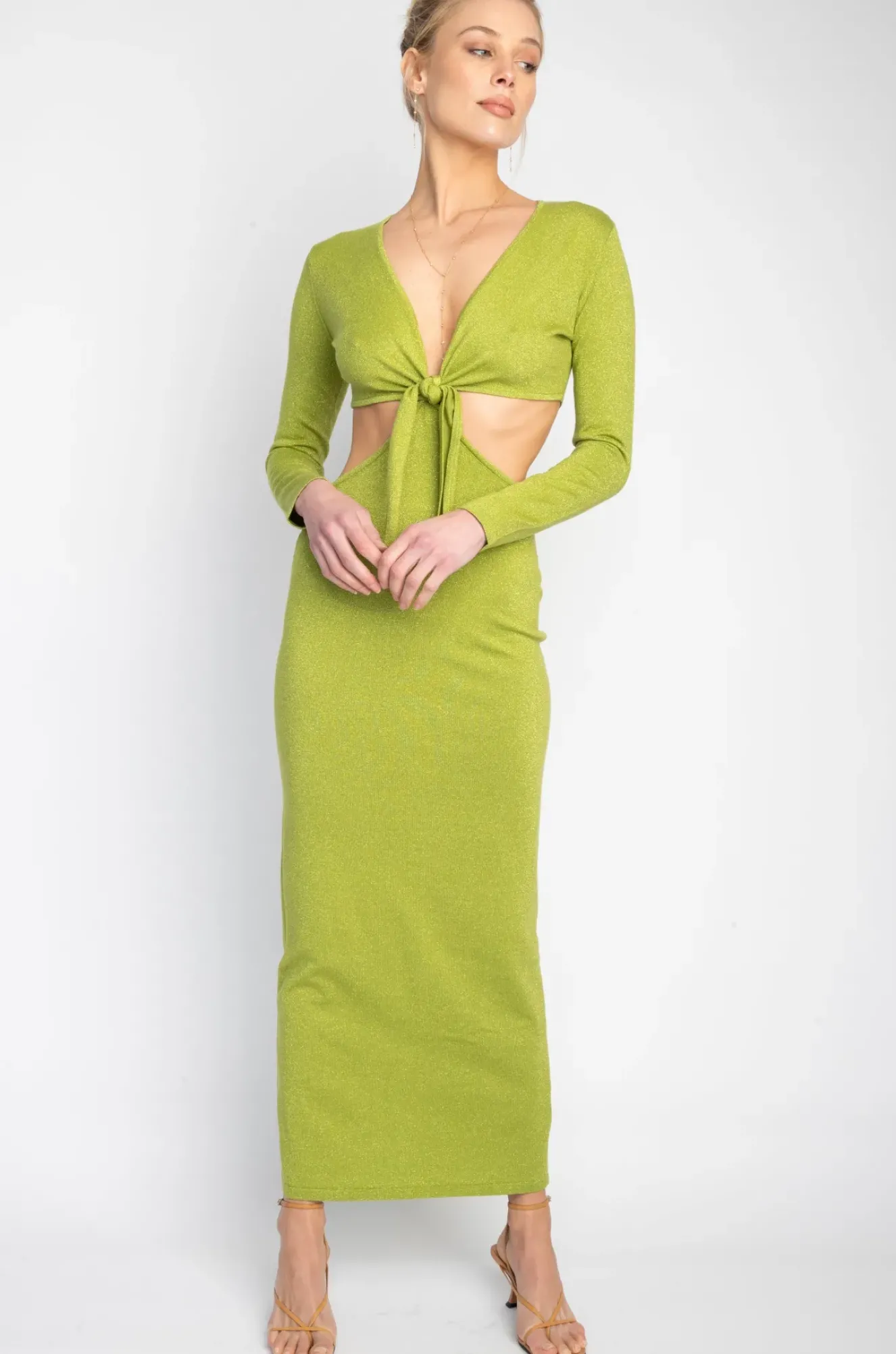 RESA Noelle Maxi In Lime Cheap