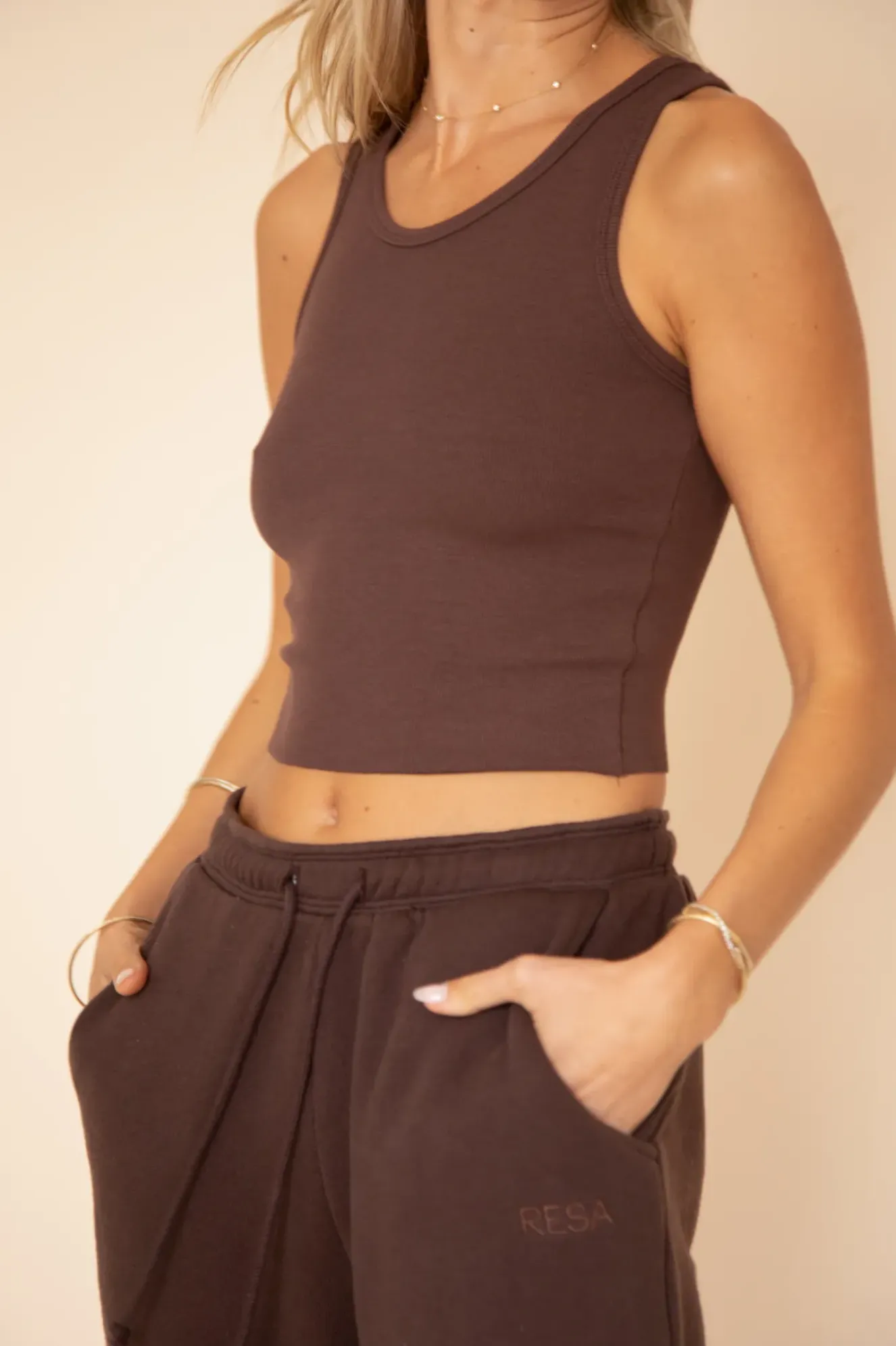 RESA Og Tank In Brown Fashion