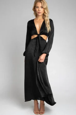 RESA Noelle Maxi Dress - Black Maxi Dress With Sleeves Store