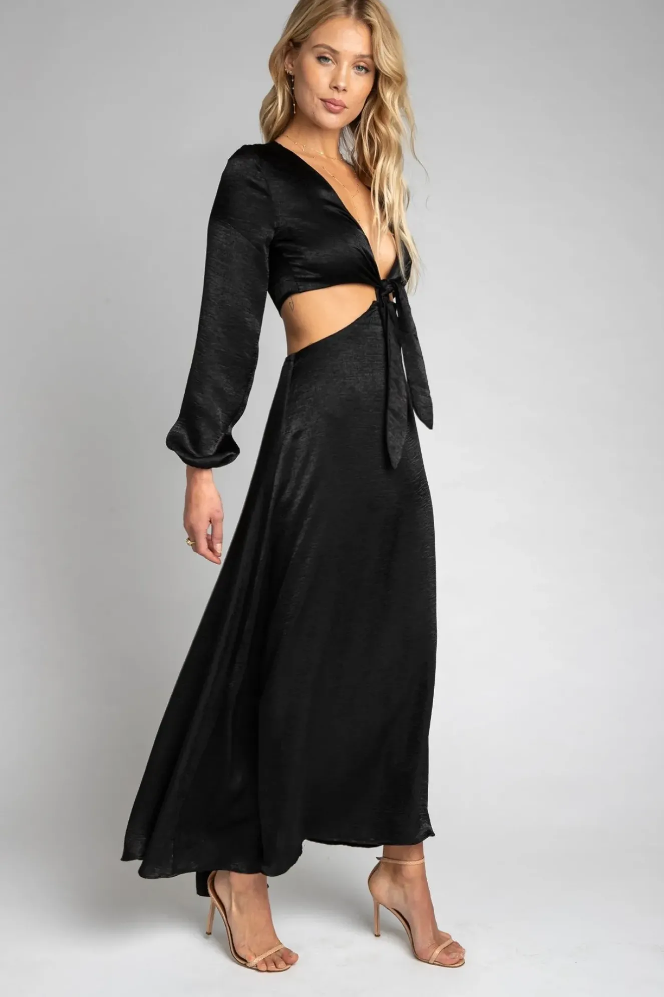 RESA Noelle Maxi Dress - Black Maxi Dress With Sleeves Store