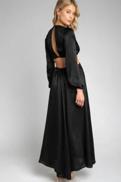 RESA Noelle Maxi Dress - Black Maxi Dress With Sleeves Store