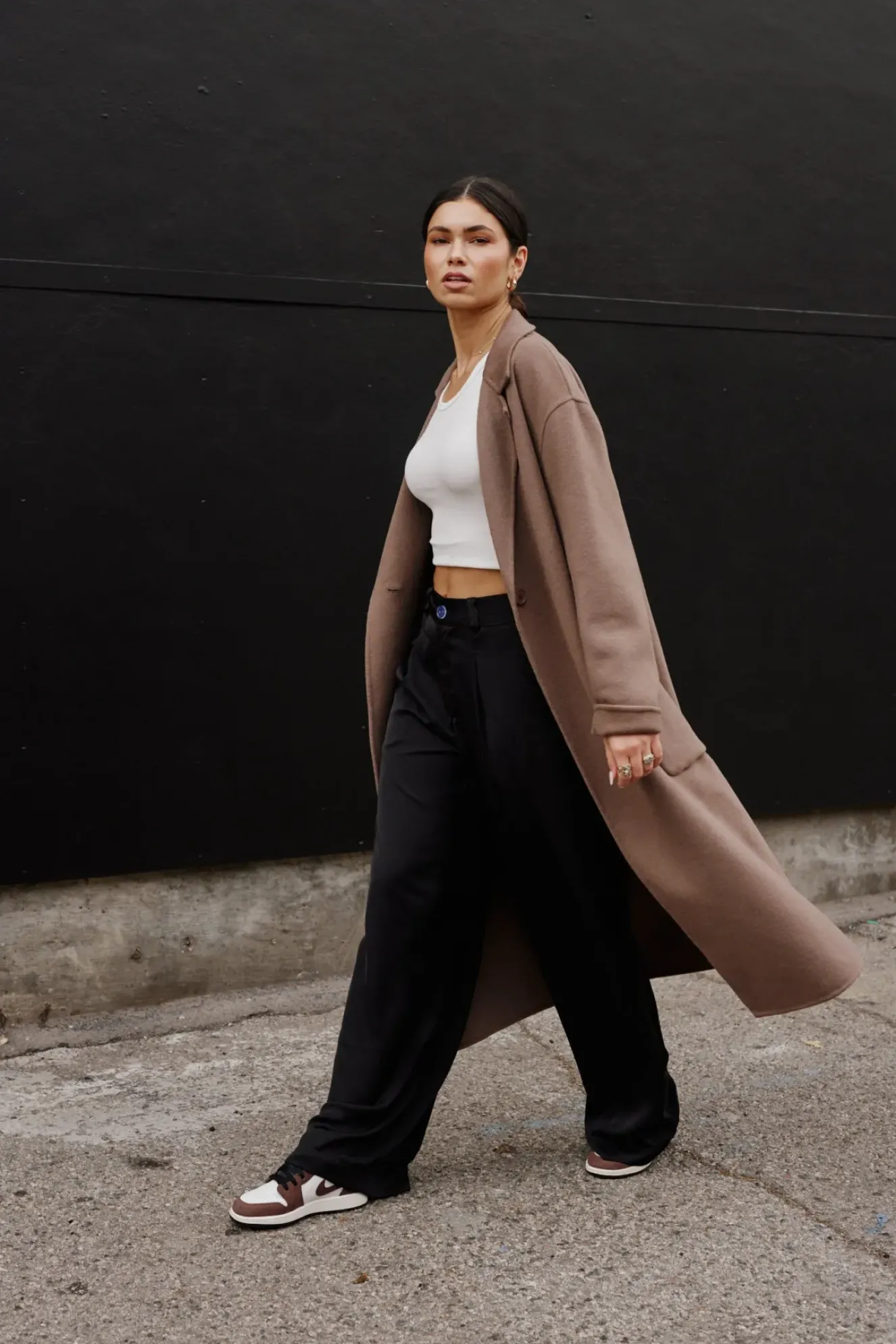RESA Ryder Coat In Taupe Online
