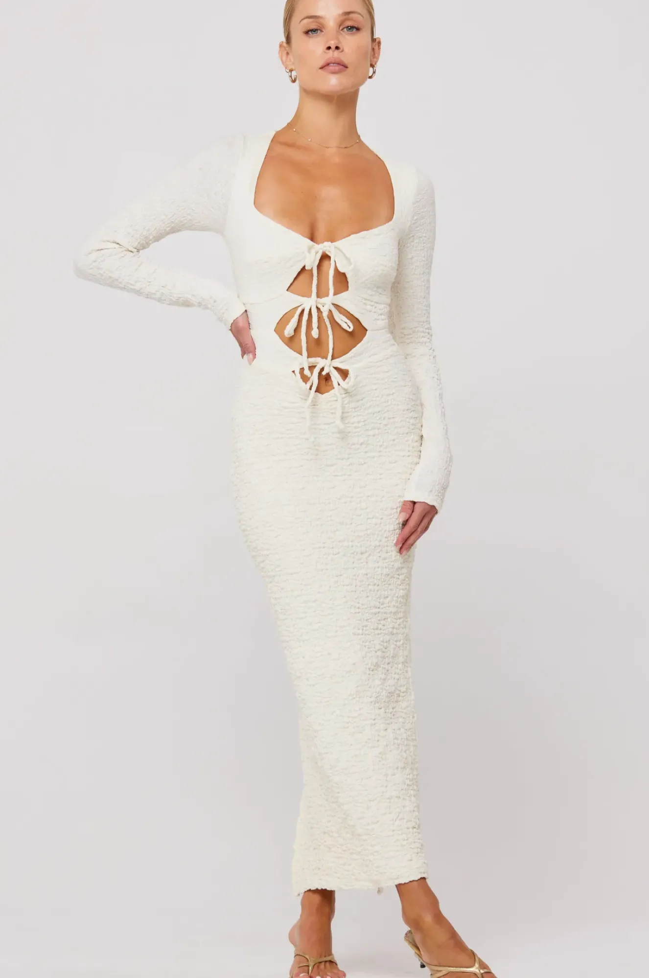 RESA Simone Dress In Ivory Clearance