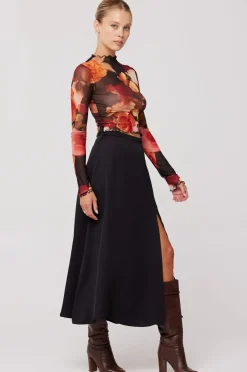 RESA Skatie Midi Skirt In Black Cheap
