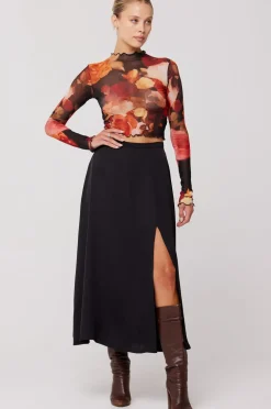 RESA Skatie Midi Skirt In Black Cheap