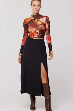 RESA Skatie Midi Skirt In Black Cheap