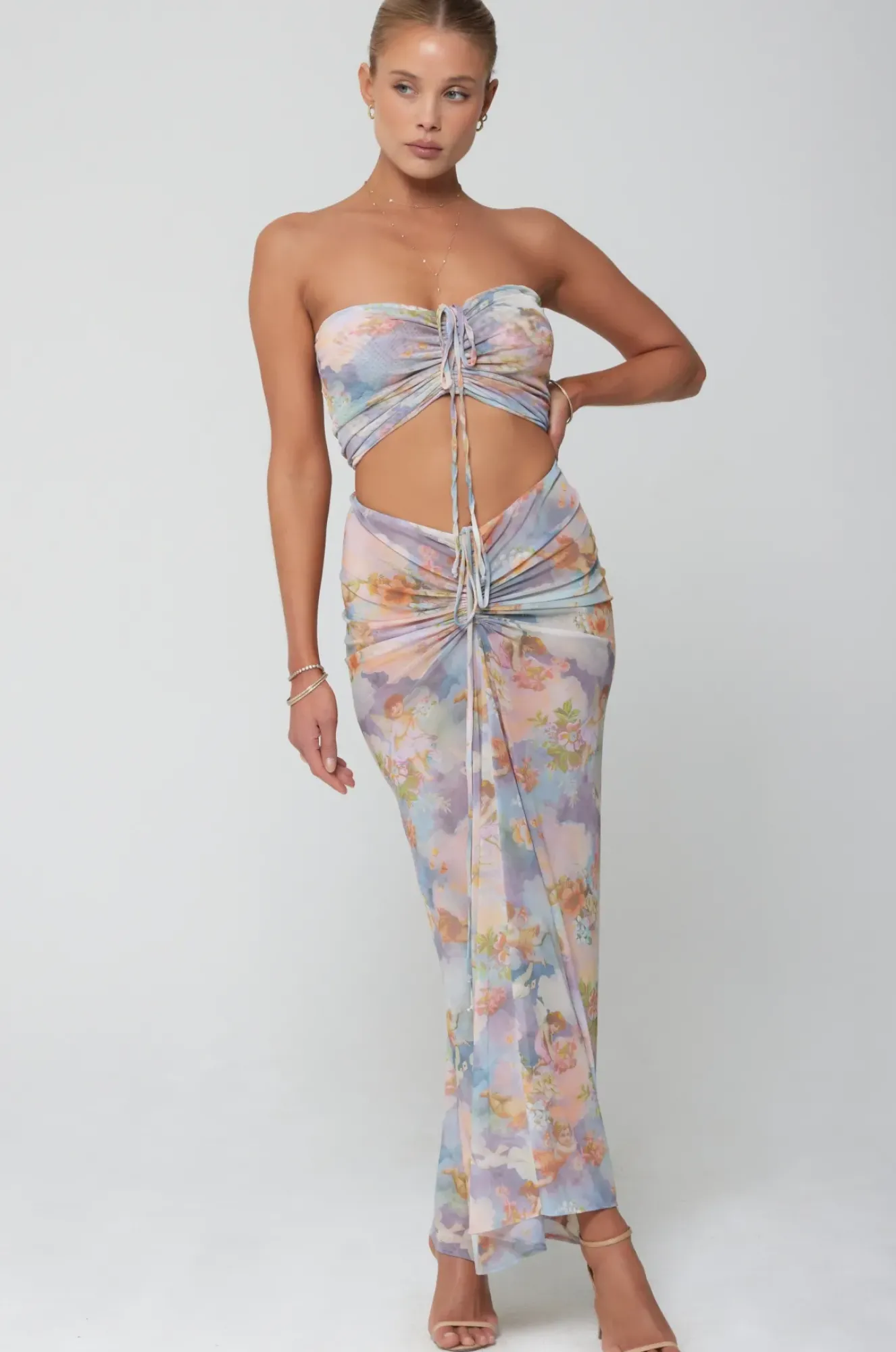 RESA Ziggy Mesh Skirt In Versailles Hot