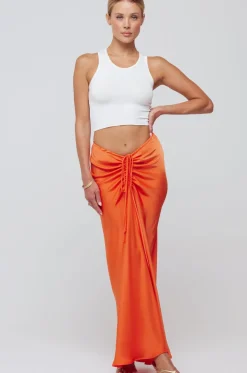 RESA Ziggy Skirt In Papaya Clearance