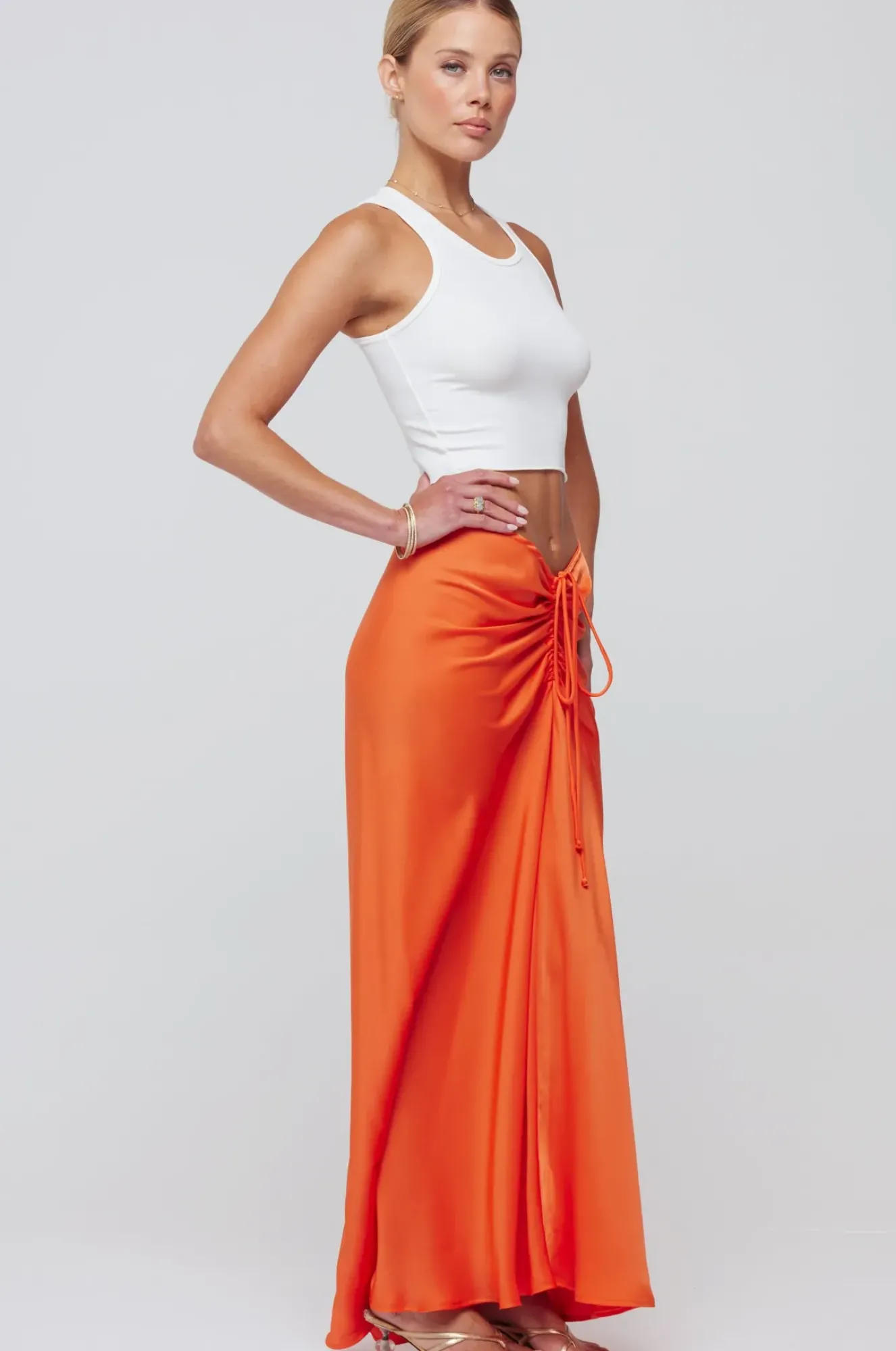 RESA Ziggy Skirt In Papaya Clearance